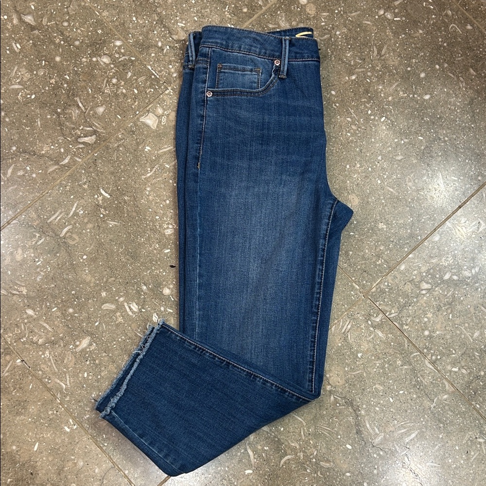 Seven7 Women's Ankle & Cropped Jeans - Dark Blue
